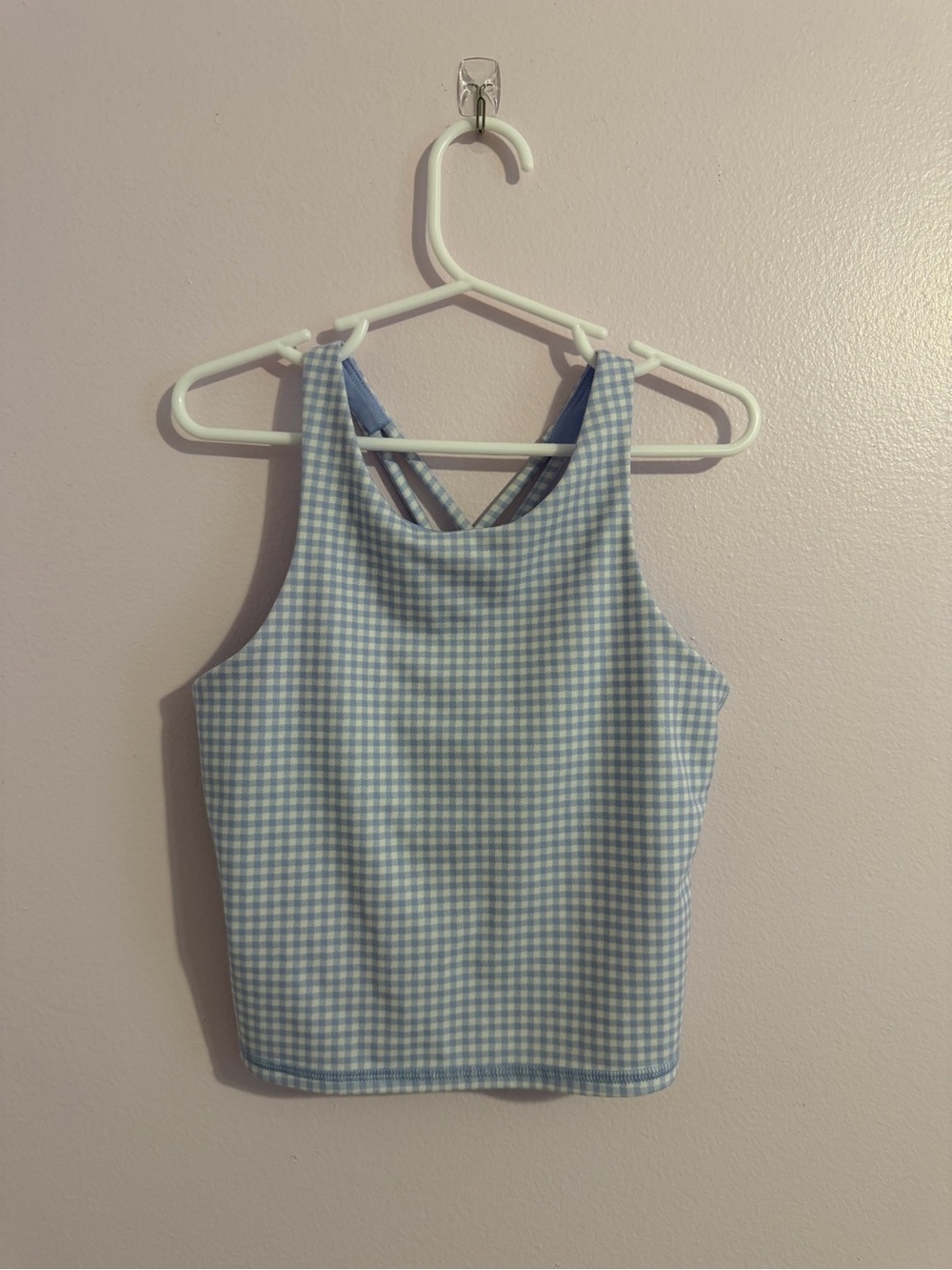 all in motion Blue Gingham Tank Top